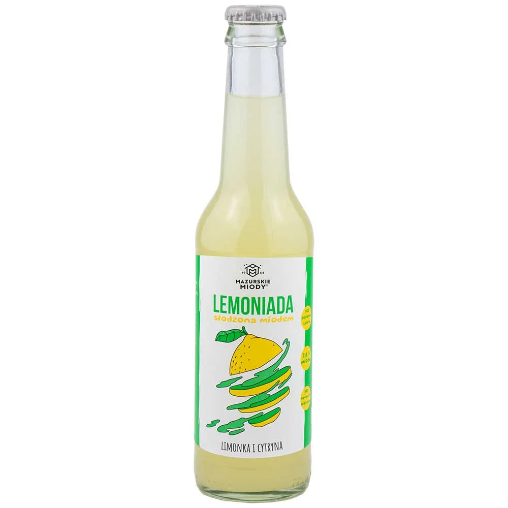 Lemoniada słodzona miodem (limonka i cytryna)