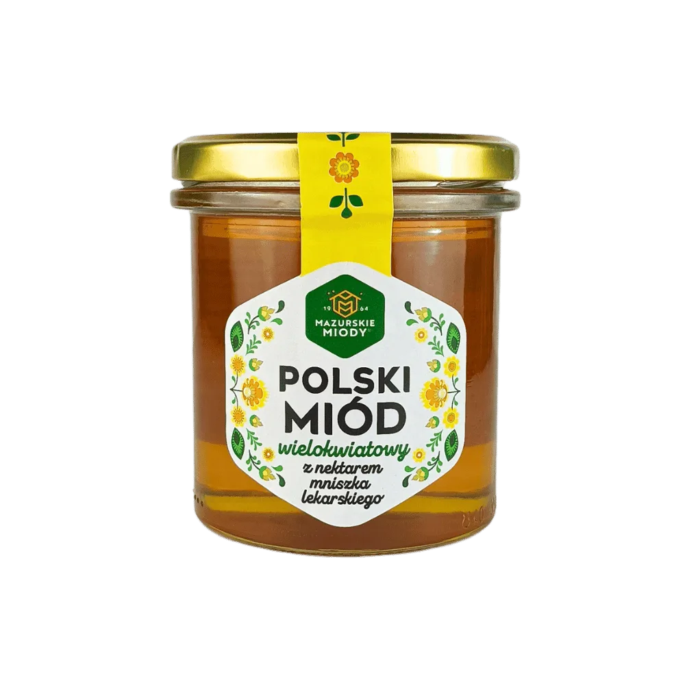 Polski Miód wielokwiatowy z nektarem mniszka lekarskiego 400 g