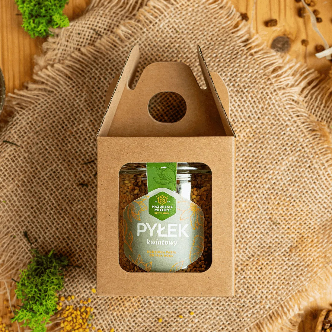 Zestaw prezentowy Pyłek Pszczeli 200 g w kartoniku
