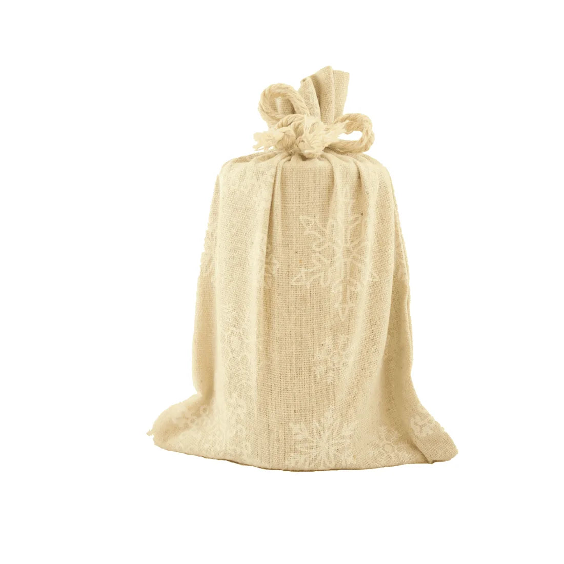 Worek lniany świąteczny jasny