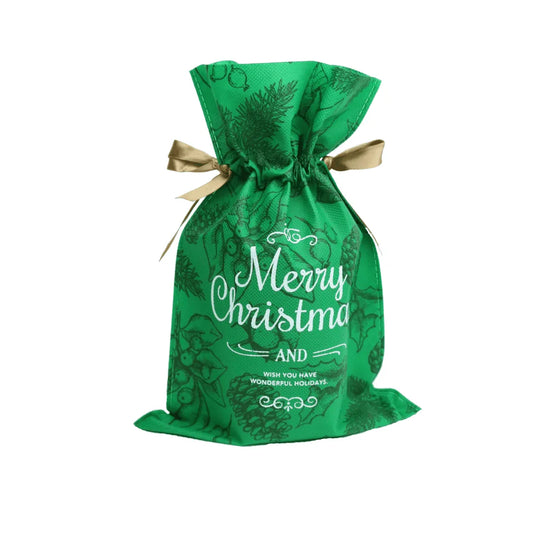 Worek świąteczny „Merry Christmas” zielony